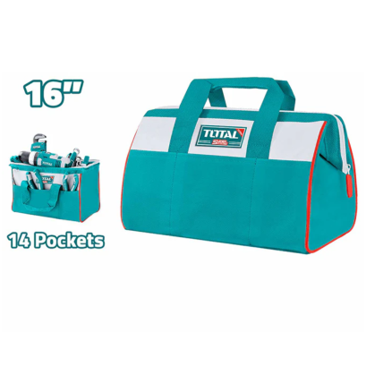 Total รุ่น THT26161 กระเป๋าเครื่องมือช่าง  กระเป๋าช่าง อเนกประสงค์ 16 นิ้ว ( Tools Bag )