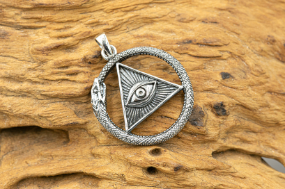 Eye Ouroboros Snake Eating Tail