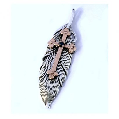 &quot; Feather with Gothic cross &quot;