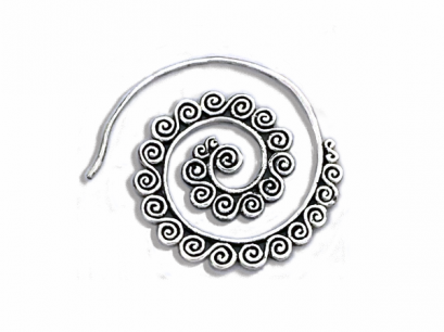 &quot; Spiral Tribal Earrings &quot;