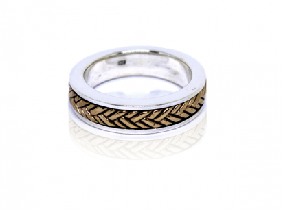 " Braided Two-Tone Ring "
