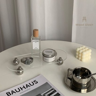 Wood Slash Decor | ถาด ถาดพลาสติกใส พร๊อพถาดพลาสติกใส