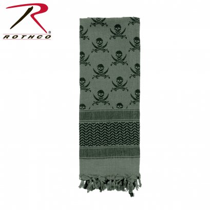 ผ้าชีมัคเนื้อผ้าหนา Rothco Spartan Skulls Foliage