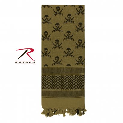 ผ้าชีมัคเนื้อผ้าหนา Rothco Spartan Skulls OD