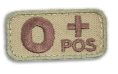 MSM Logo Patch - Bloodtype 2&quot;x1&quot;