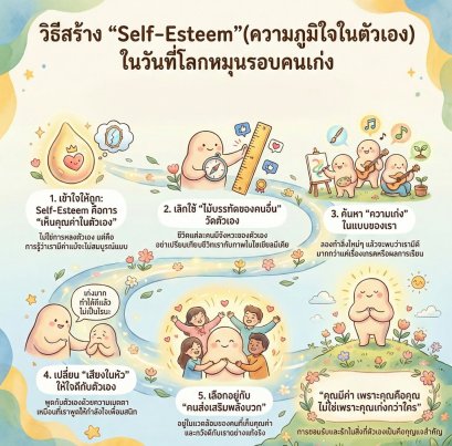 วิธีสร้าง "Self-Esteem" (ความภูมิใจในตัวเอง) ในวันที่โลกหมุนรอบคนเก่ง