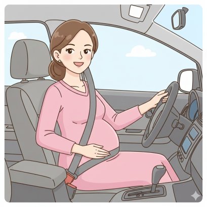 คนท้องขับรถได้ถึงกี่เดือน? สอนวิธี "คาดเข็มขัดนิรภัย" ให้ถูกวิธี ไม่รัดลูก ปลอดภัย 100%
