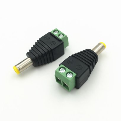 DC-male หัวแจ็คไฟ DC สำหรับต่อกล้อง (9 ตัว DC plug)