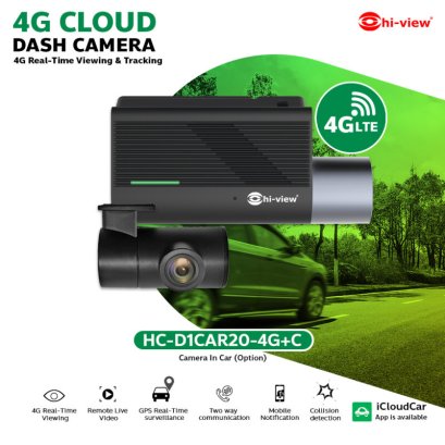 HC-D1CAR20-4G+C กล้องรถยนต์ มี GPS