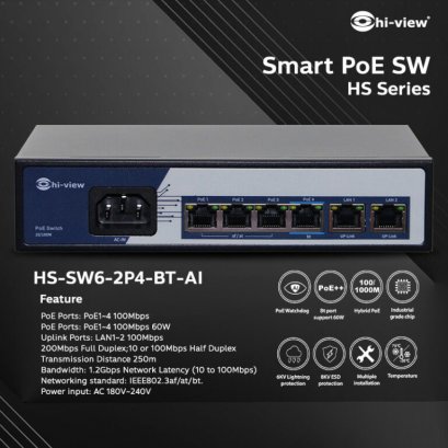 HS-SW6 2P4 BT-AI (6 Port)
