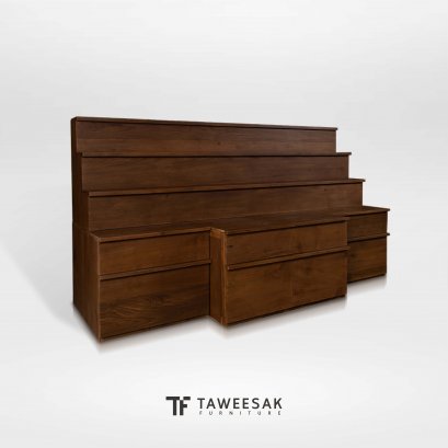 โต๊ะหมู่บูชาไม้สัก (ตามแบบ) AA044