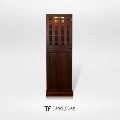 ตู้พระไม้สักทรงจีน AA049