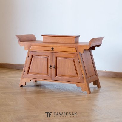 ตู้พระไม้สักแท้สไตล์จีน AA052