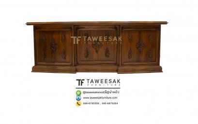 โต๊ะทำงานไม้สัก AT016