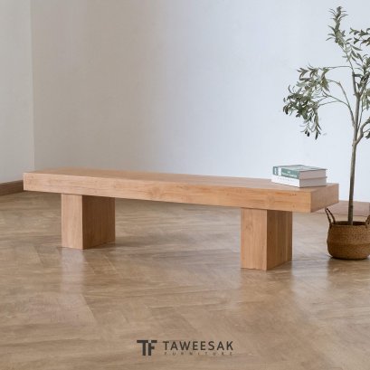 ม้านั่งไม้สักสไตล์ลอฟท์ BC012