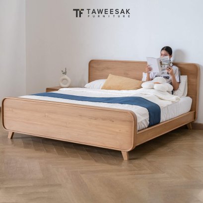 เตียงไม้สัก BE011