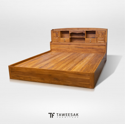 เตียงราชาไม้สัก BE031