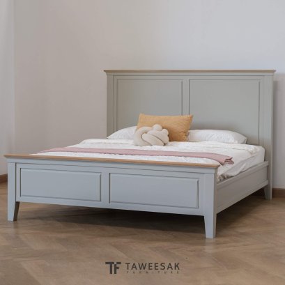 เตียงไม้สักวินเทจ BE145