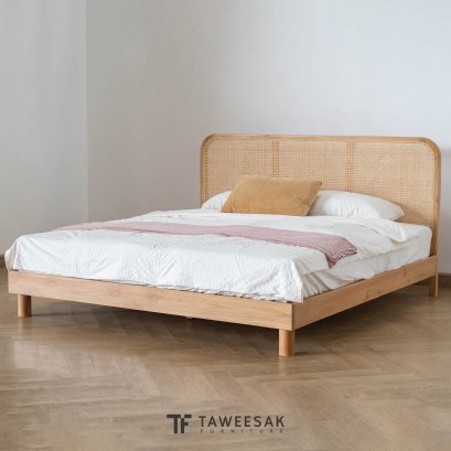 เตียงญี่ปุ่นไม้สักรุ่น Rosie BE165
