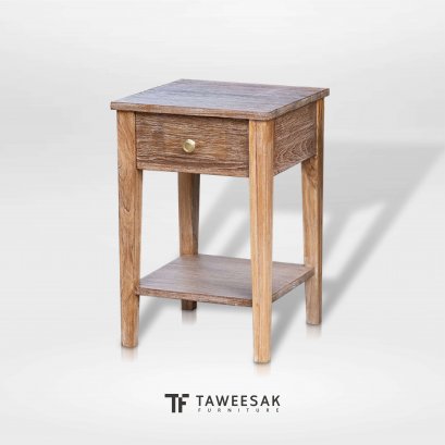 ตู้ข้างเตียงไม้สักแท้ CB089