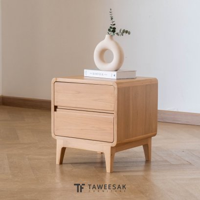 ตู้ข้างเตียงไม้สักแท้ CB049