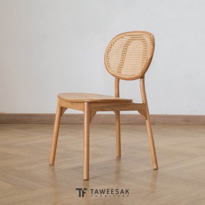 เก้าอี้ไม้สักบุหวาย CH163