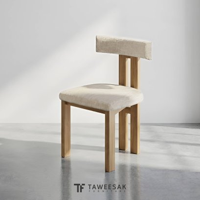 Cookie เก้าอี้ไม้สักเบาะโมเดิร์น CH212