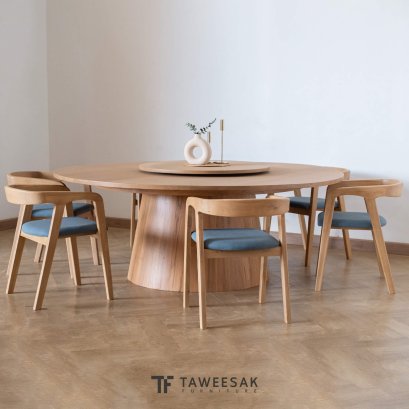 โต๊ะอาหารไม้สักแท้ DS249