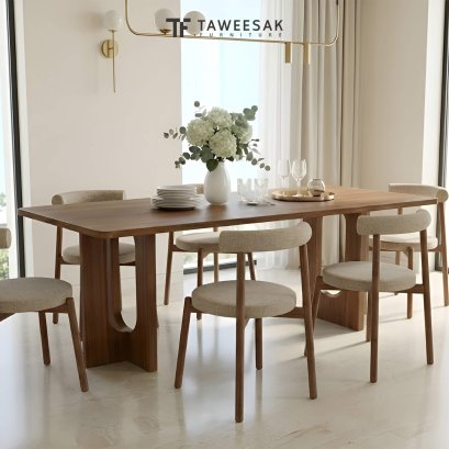 Serene โต๊ะกินข้าวไม้สักแท้ DS276