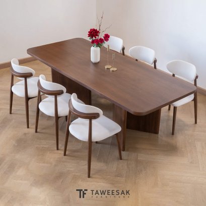 ชุดโต๊ะอาหารไม้สัก DS285