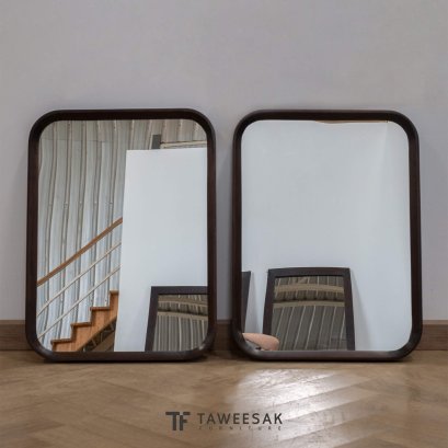 กระจกไม้สัก DT033