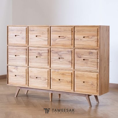 ตู้ลิ้นชักไม้สักสไตล์คลาสสิค DW061