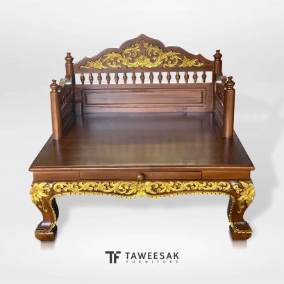 แหย่งไม้สักแกะสลัก DY040