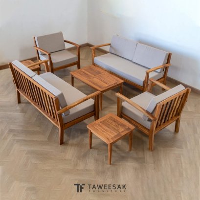 ชุดรับแขกไม้สัก outdoor LS051