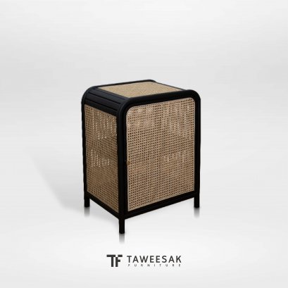 ตู้เก็บของไม้สักผสมหวายSH025