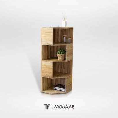 ชั้นวางของไม้สักสไตล์โมเดิร์น SH040