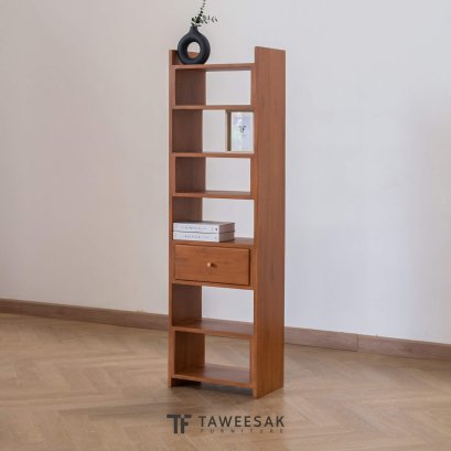 ชั้นวางของไม้สักแท้สไตล์มินิมอล SH038