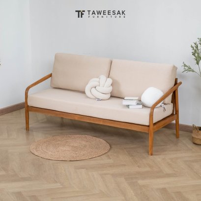 SABI Sofa ชุดโซฟาไม้สัก 2 ที่นั่ง SO005