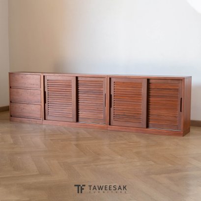 ตู้วางรองเท้าไม้สัก SS080