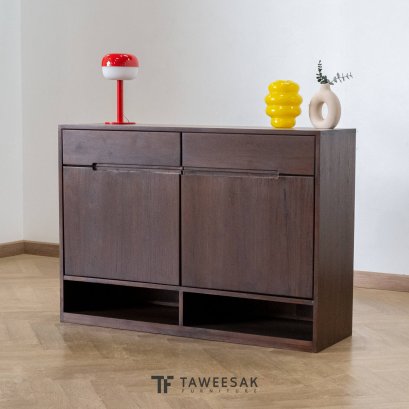 ตู้วางรองเท้าไม้สัก SS077