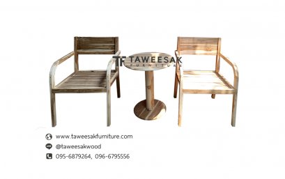 ชุดโต๊ะน้ำชาไม้สัก TS005