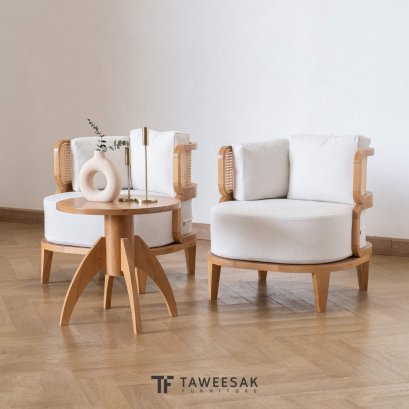 ชุดโต๊ะน้ำชาไม้สัก TS018