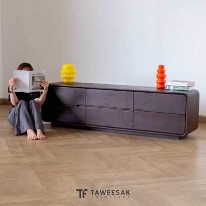 ตู้วางทีวีไม้สักแท้ TV170