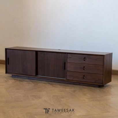 ตู้วางทีวีไม้สักแท้ TV173