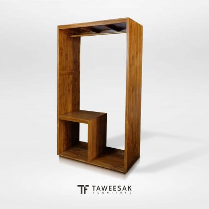 ตู้เสื้อผ้าไม้สัก WD061