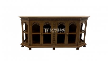 ตู้โชว์ไม้สัก SC010