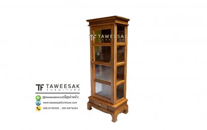 ตู้โชว์ไม้สัก SC006