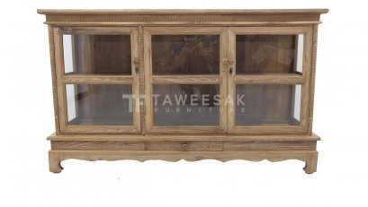 ตู้โชว์ไม้สัก SC007