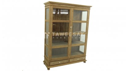 ตู้โชว์กระจกไม้สัก SC016