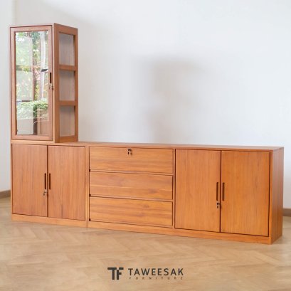 เซตตู้ทีวีไม้สักแท้ SC091